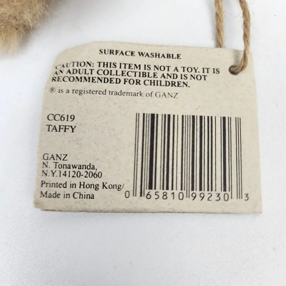 1998 Rare Ganz Cottage Collectibles Plush Dog Taffy Blonde Cocker Spaniel NWTs